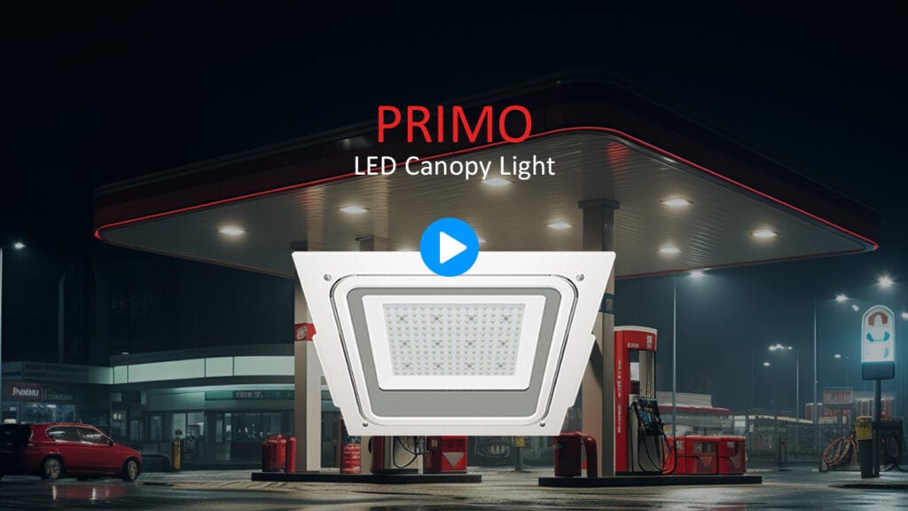 gas station lights