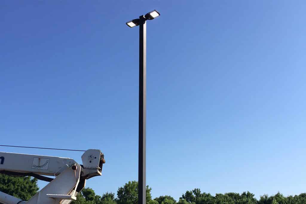 Led Street Light In Parking Lot