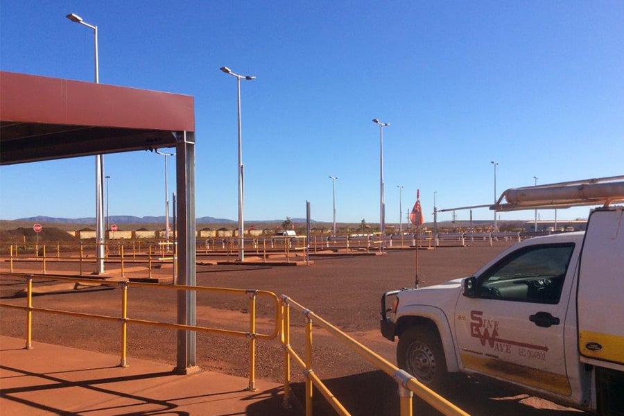 Outdoor Led Street Light in Bus Station in Australia