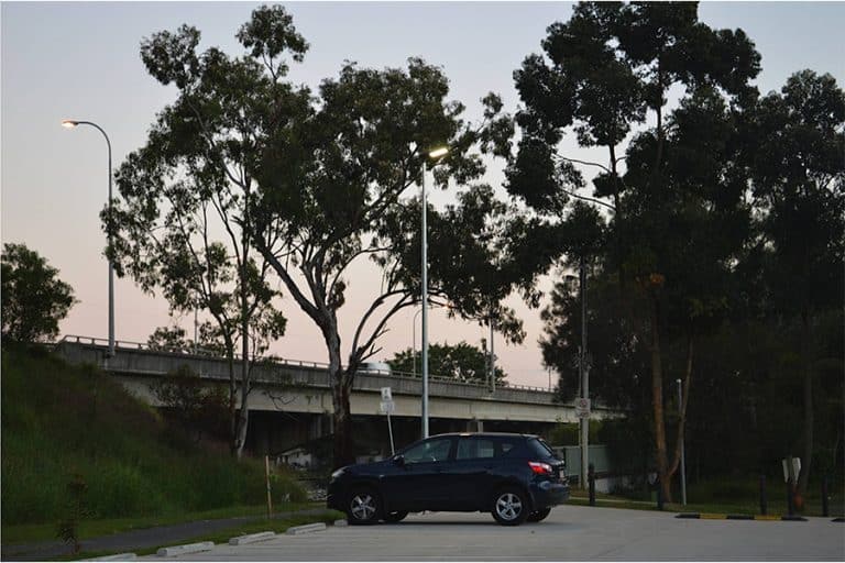 Series H Street Lights in Parking Lot in Australia