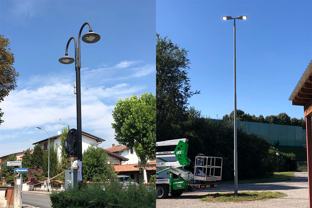 modern street lamp