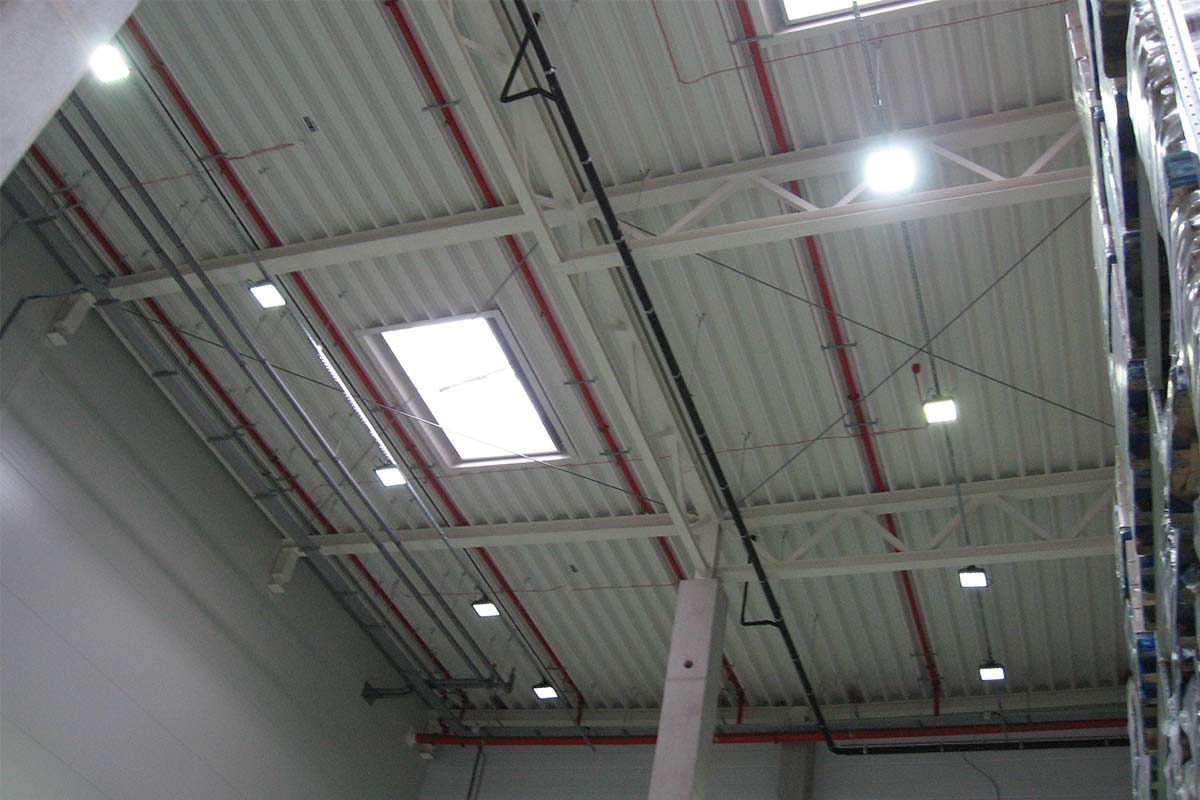 High Bay Lamp in Nestle Coffee Warehouse Lighting Supplier