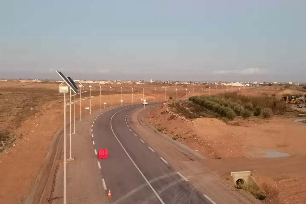 60 watt solar street light for highway lighting in Tunisia