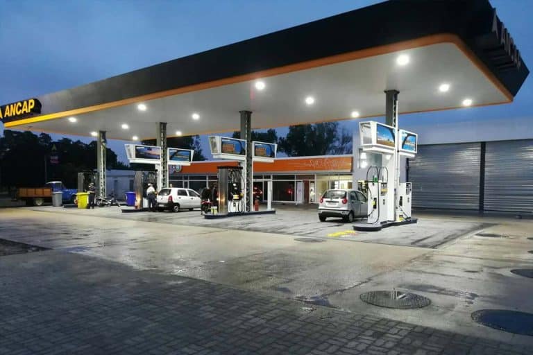 Series H ATEX certified gas station canopy lights in Uruguay