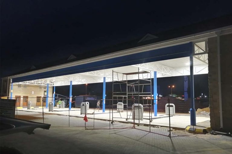 Series H LED Canopy Light for gas station in South Africa