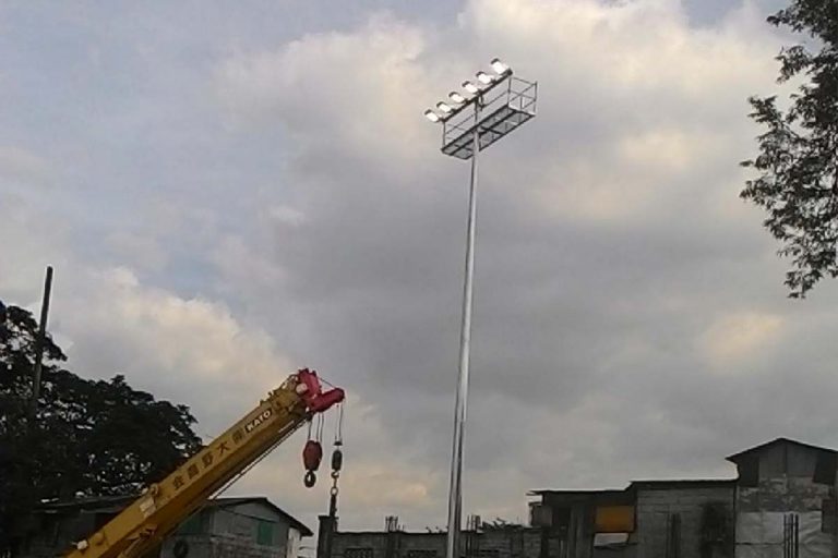 Series H outdoor flood light fixtures In Asian Terminal Block 143 Container Warehouse Expansion in the Philippines