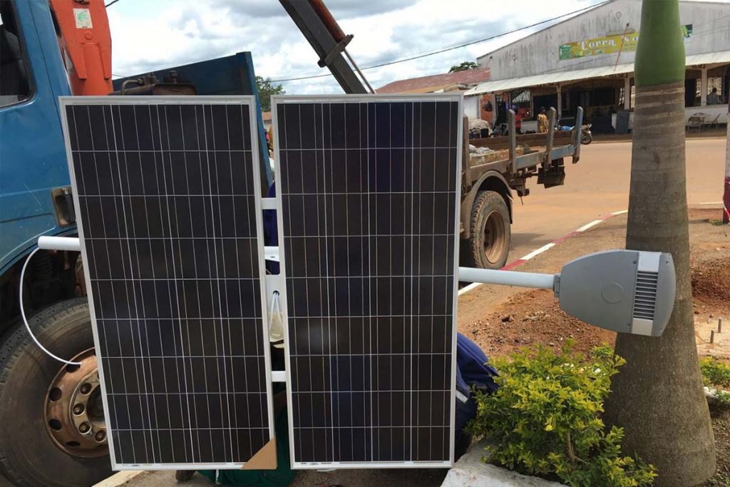 solar road lighting in Cameroon