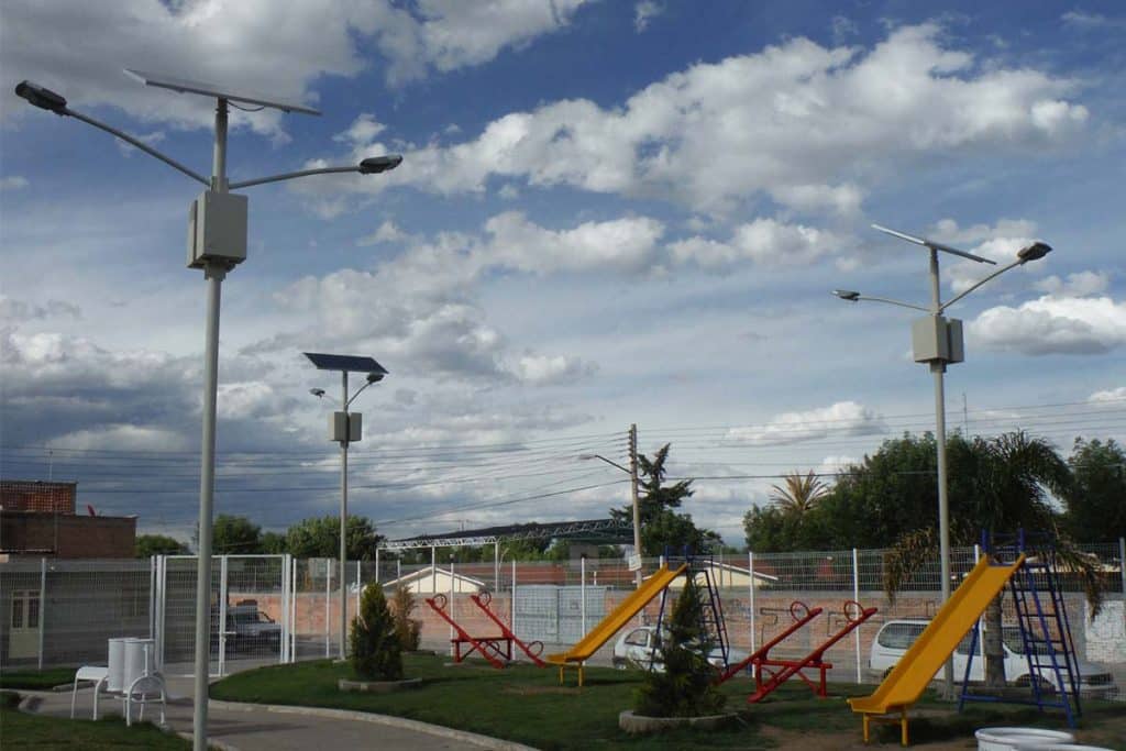 solar powered led streetlight in mexico