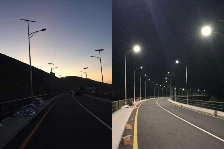 Series H solar street lighting system for highway road lighting in Mexico
