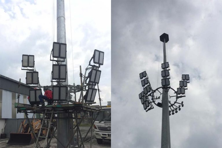 Series M high mast tower light for shipside in Malaysia