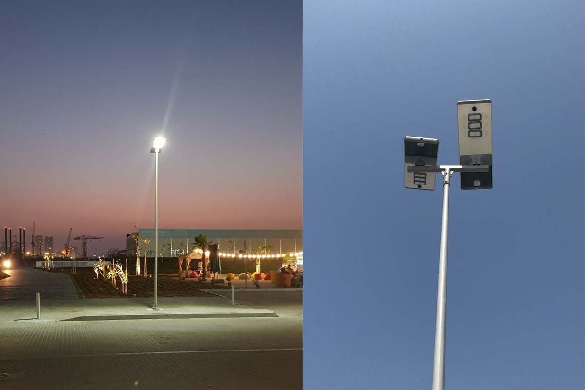 Series PV2 All in one solar powered street lights for park lighting in UAE