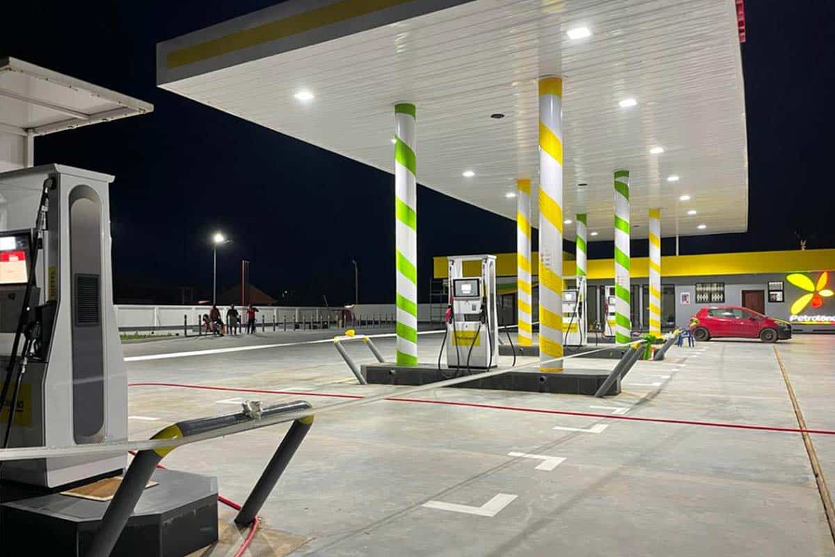Primo ATEX gas station lights for canopy lighting in Ghana2