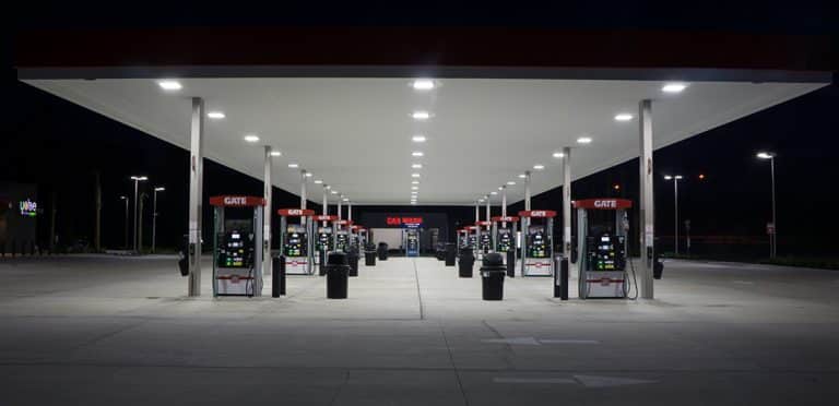 Guide for gas station lighting – LED canopy light