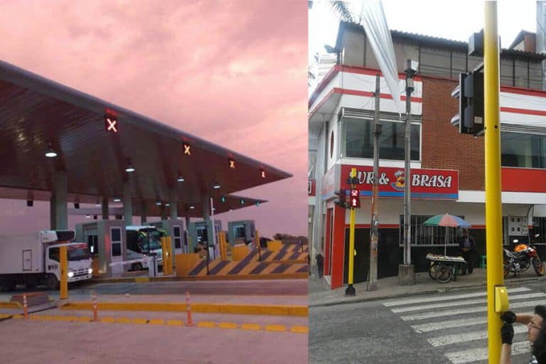 200mm Arrow traffic light in Colombia