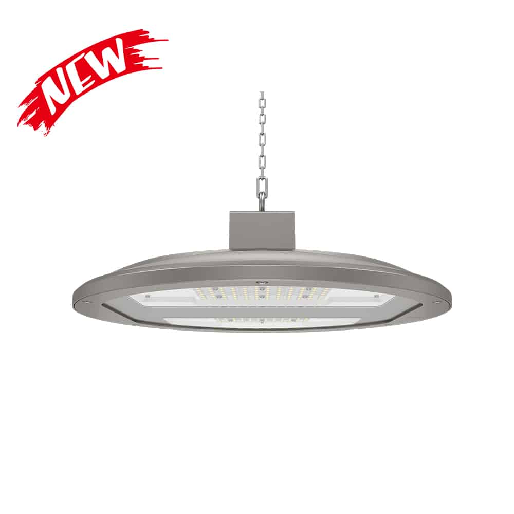 UFO LED High Bay Light 250W LED Warehouse Lights IP65 for Wet Location LED  Commercial Area Lighting Fixture for Gym Factory Warehouse ETL Certified 5' 