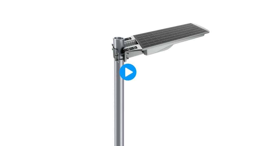 video of solar street light