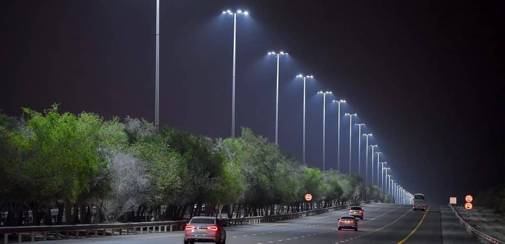 Different types of street lights