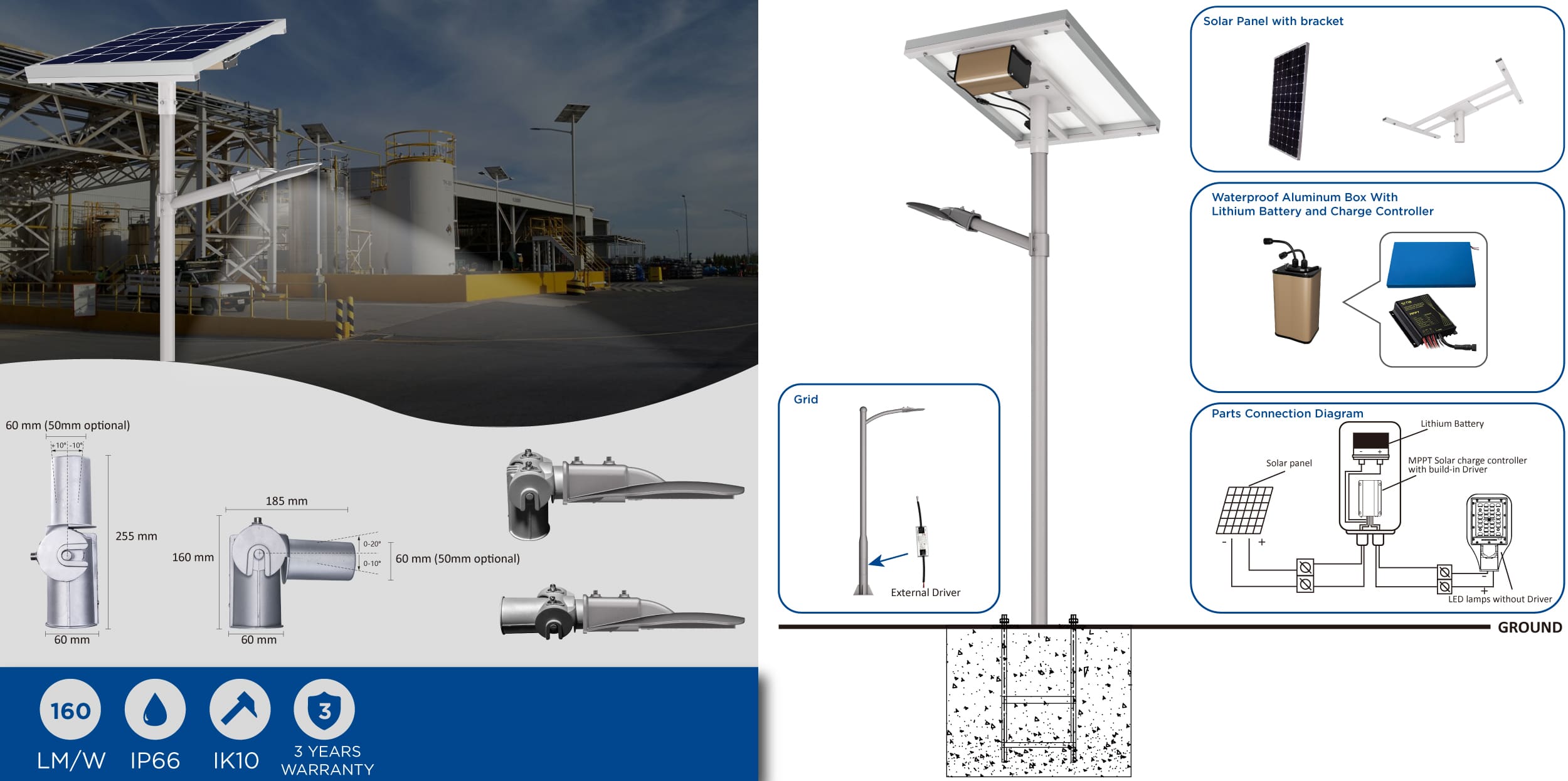 N Series Solar Powered Street Lights