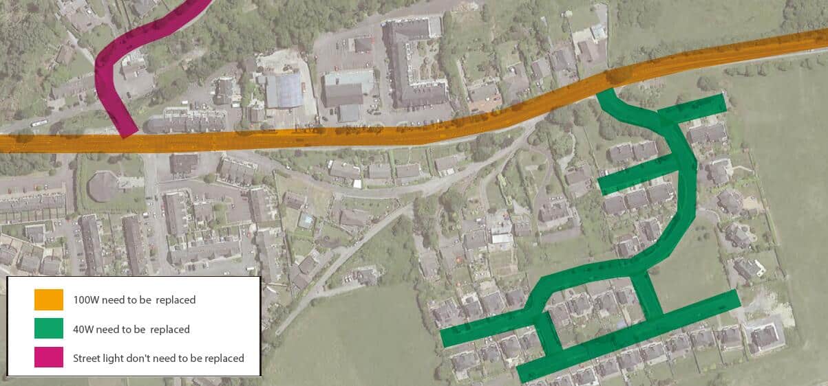 Data collection of EPC street lighting