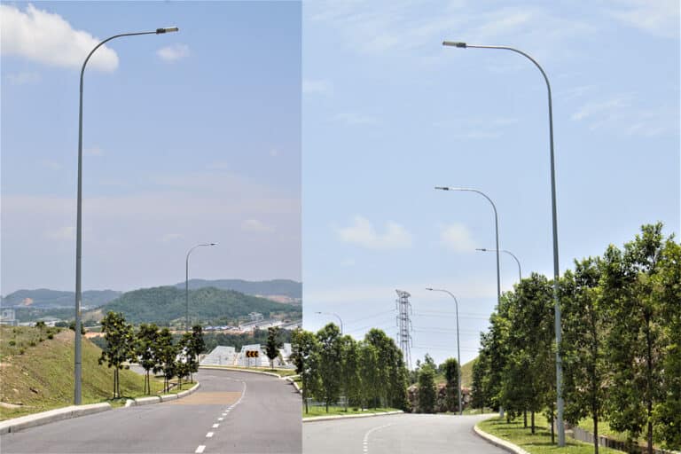 Series H LED street light fixtures At Agri Lot of Malaysia