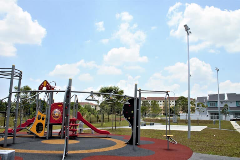 Series H outdoor flood light fixtures for playground in Malaysia