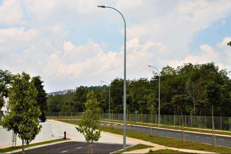 Series H Street light system for residential road in Hijayu Aman