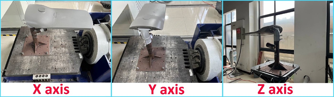 Vibration test X Y Z axis