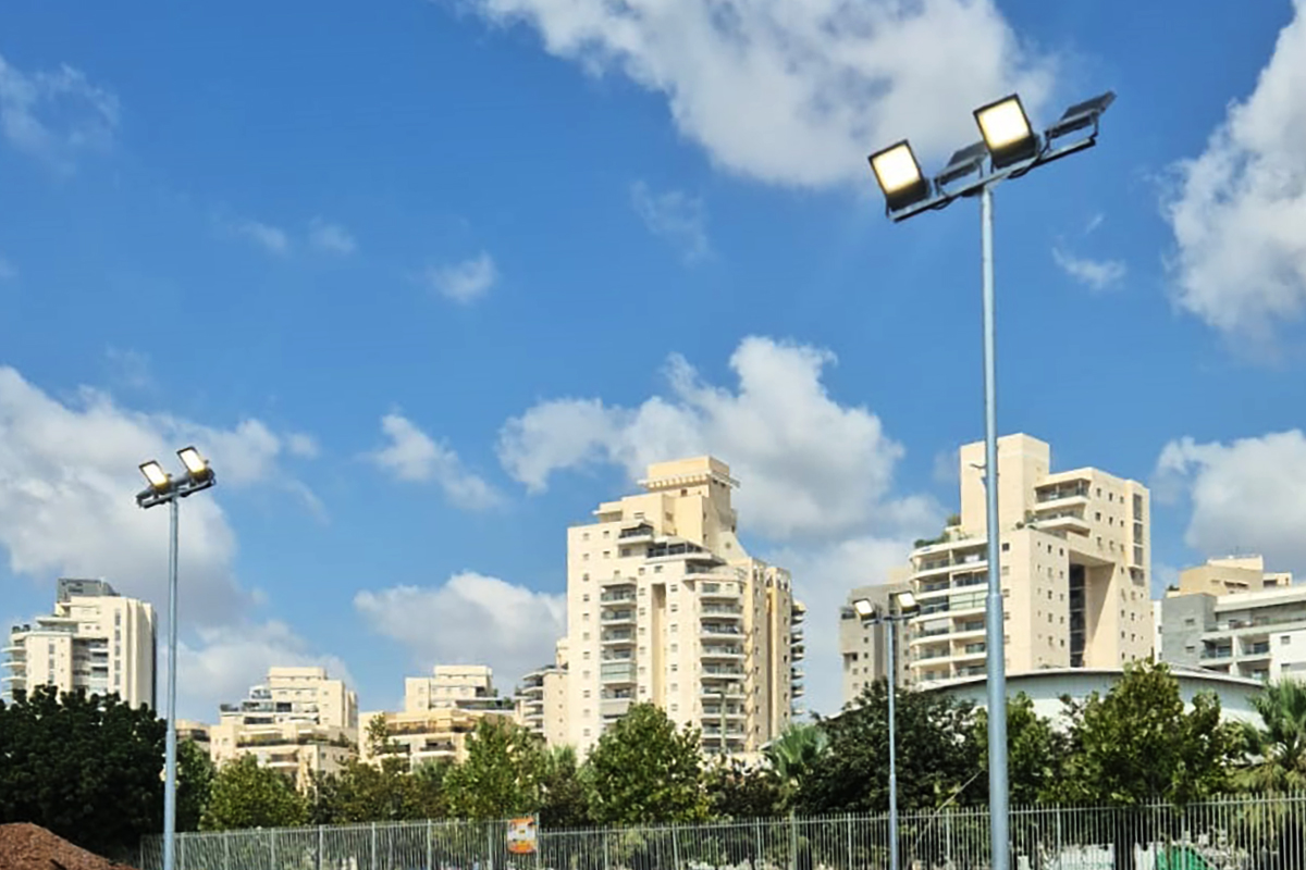 Series ZOOM Parking lot lighting in Israel
