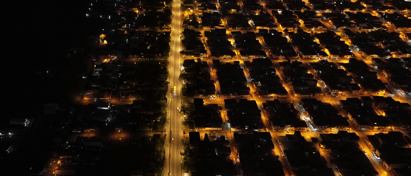Old street lights in Ecuador