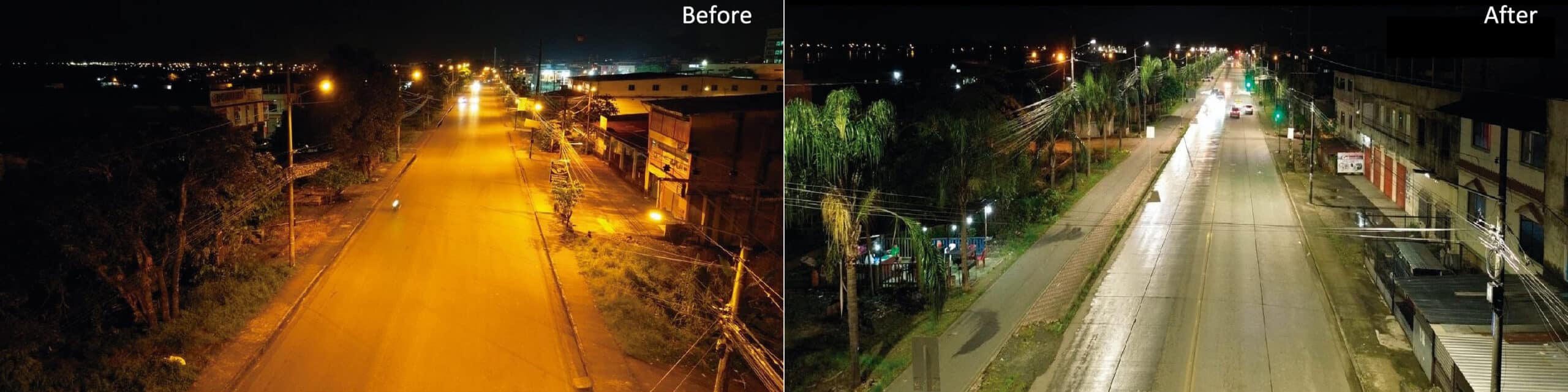 Street lighting replacement in Ecuador