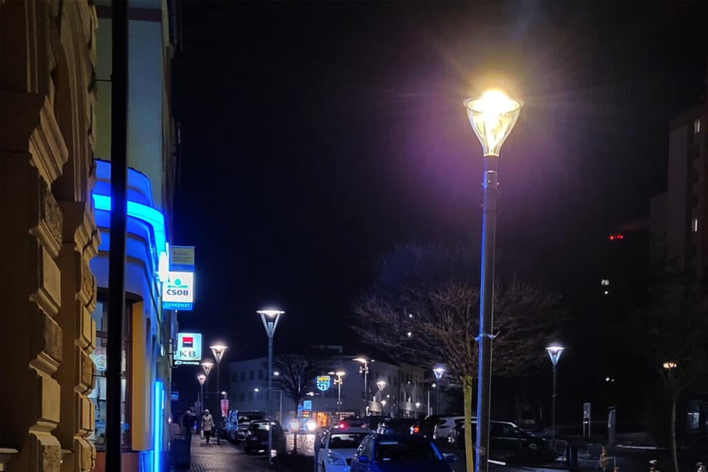 Series ZG-1088 Decorative Street Lights used for Pedestrian Walkways in Czech