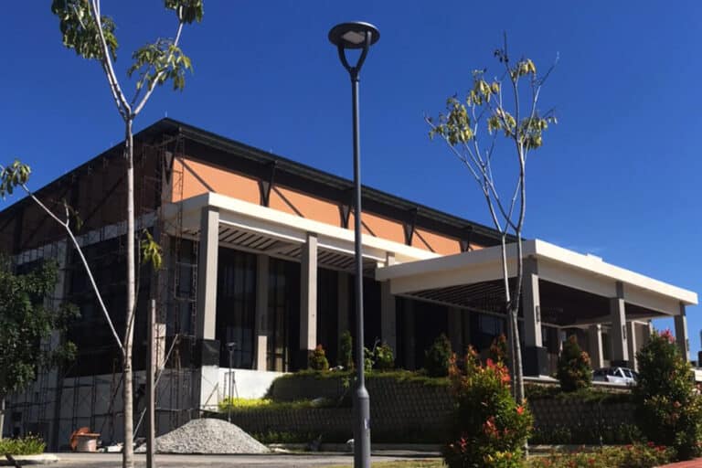 series L LED post top lantern for A’Famosa Resort Walkway Lighting in Malacca