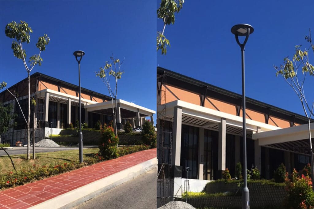 series L LED post top lantern for A’Famosa Resort Walkway Lighting in Malacca-2