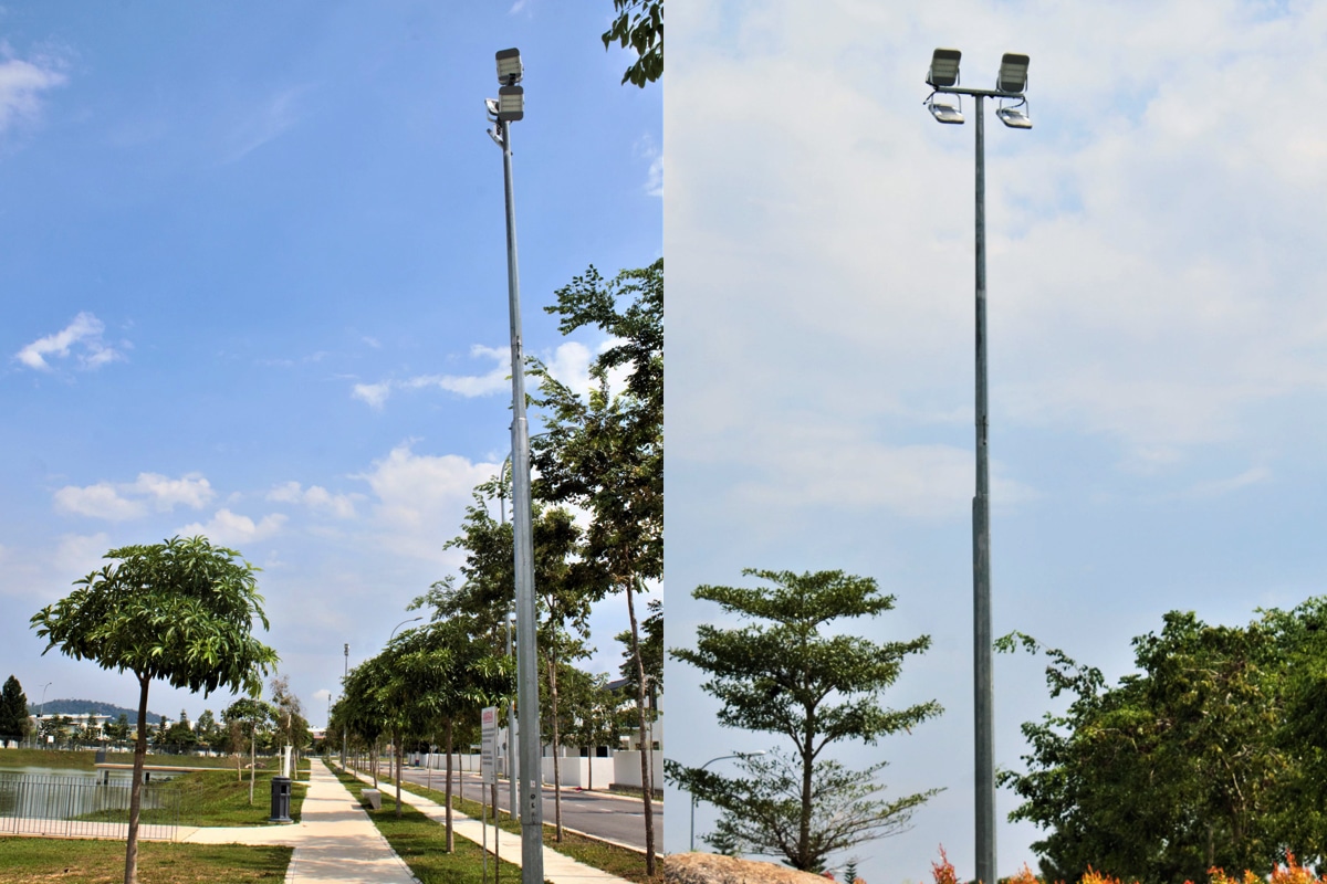 Series H Waterproof outdoor LED flood lights for landscape pond area in Malaysia-2