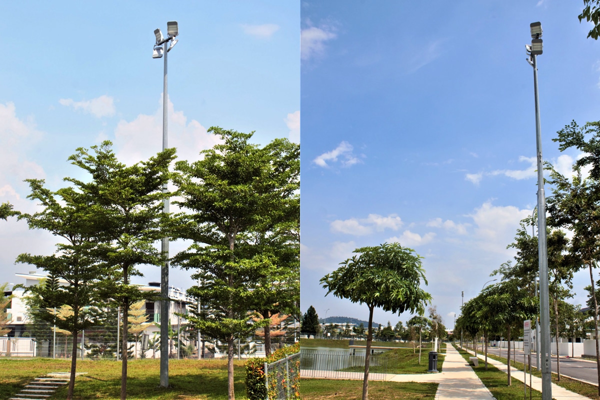 Series H Waterproof outdoor LED flood lights for landscape pond area in Malaysia-3
