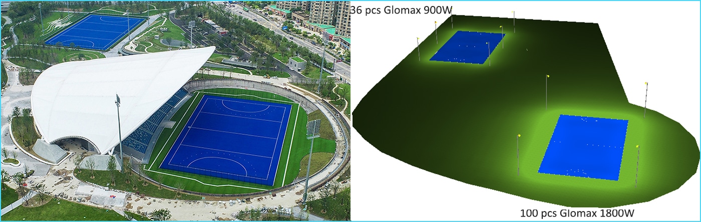 Hockey lighting standard sports field vs professional stadiums - stadium lighting cost