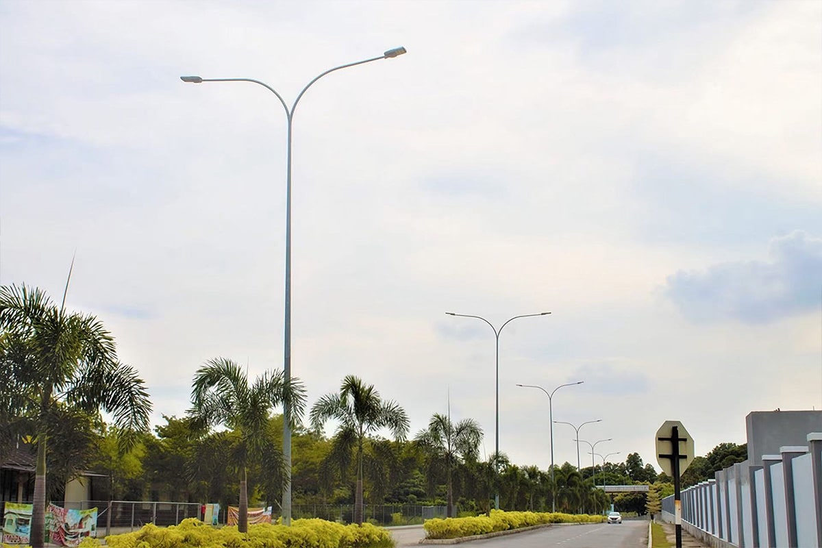 LED street lighting project in Malaysia residential area