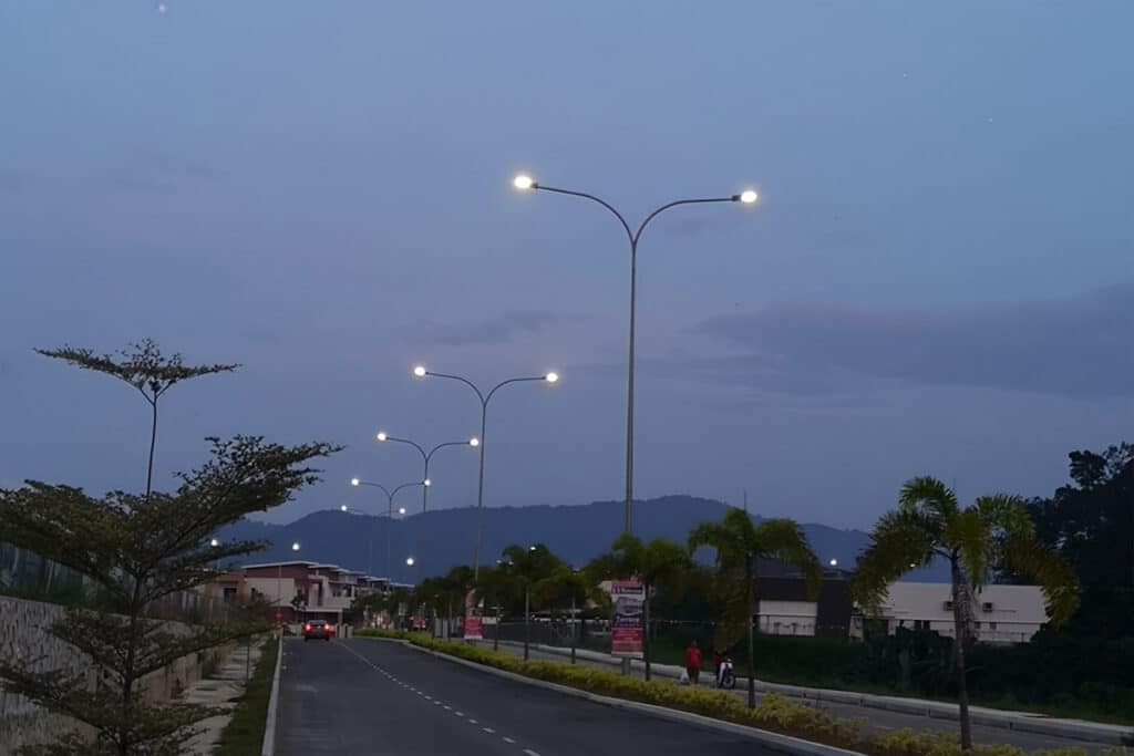 how to design a street lighting project for residential roads