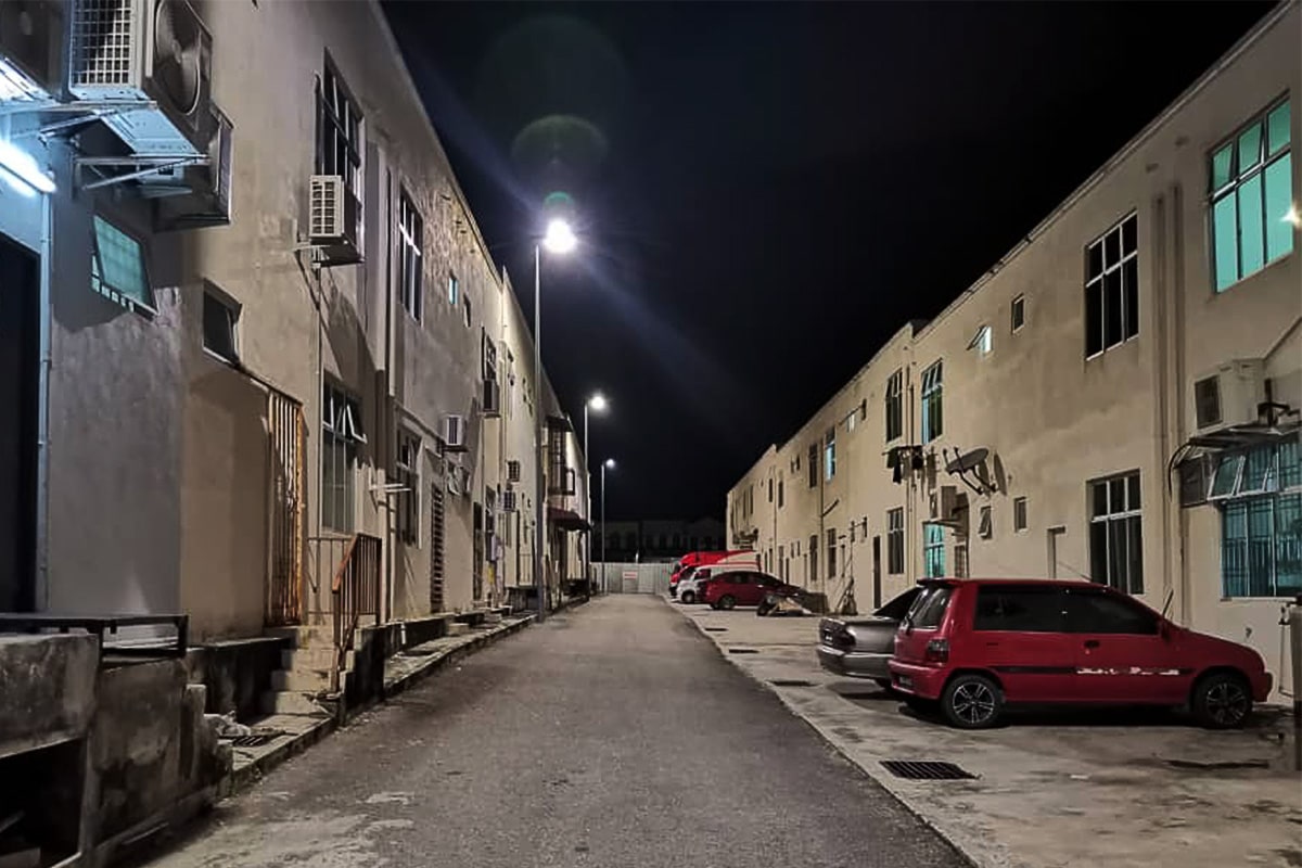 Commercial parking lot lights in Bandar Jasin Bestari Malacca