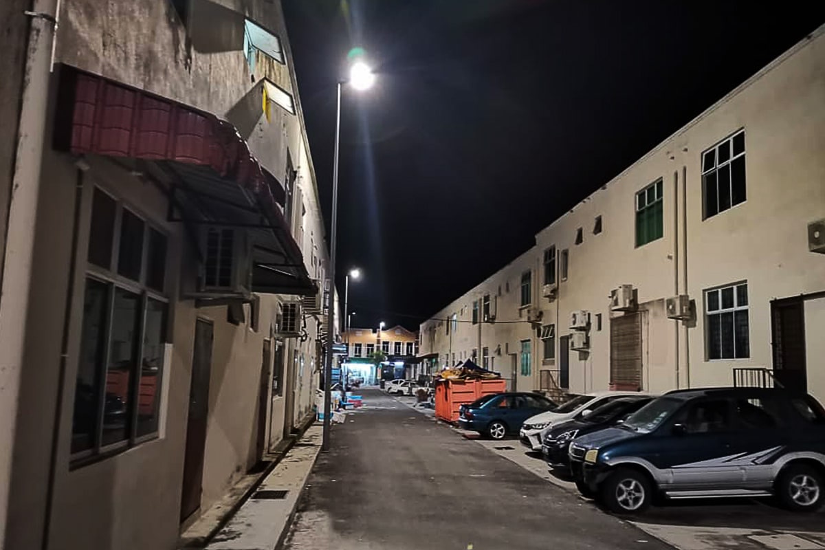 Commercial parking lot lights